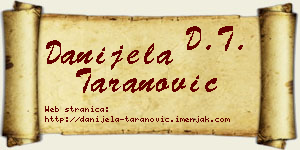 Danijela Taranović vizit kartica